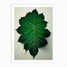 Shiso Leaf Vibrant Inspired Art Print