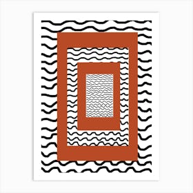 Wavy Lines Art Print