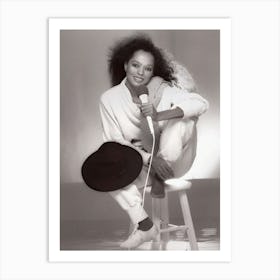 Singer Diana Ross Poses For A Portrait Art Print