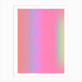 Tropical Sunrise Glow Gradient Aura Art Print