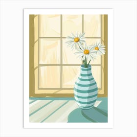 Daisies In A Vase 10 Art Print