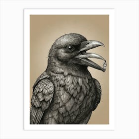 Crow! Art Print