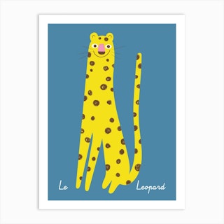 Le Leopard Art Print