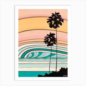 Sunset Palm Trees 1 Art Print