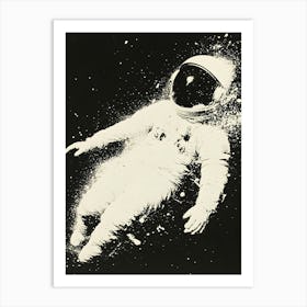 Astronaut In Space 11 Art Print