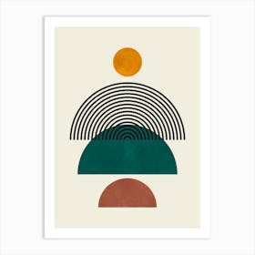 Circle minimalism 1 Art Print