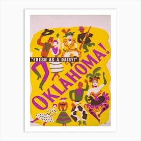 Oklahoma Theatre Poster 1940s Art Print