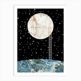 Ladder to the Moon Art Art Print