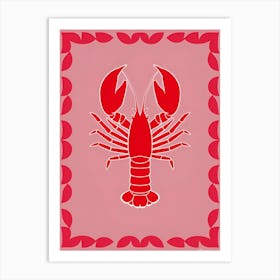 Lobster Zodiac Sign Art Print