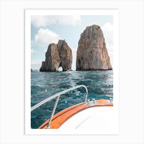 Sailboat in San Giovanni, Italy Art Print