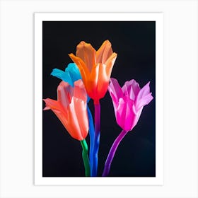 Bright Inflatable Flowers Coral Bells 5 Art Print