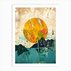 Sunset In The Mountains 17 Art Print