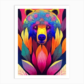 Colorful Bear Art Print