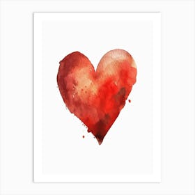 Watercolor Heart Art Print