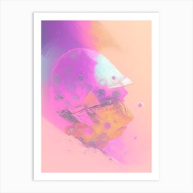 Asteroid Mining Gouache Space Art Print