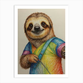 Sloth 36 Art Print