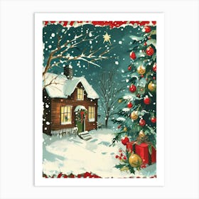 Christmas House Art Print