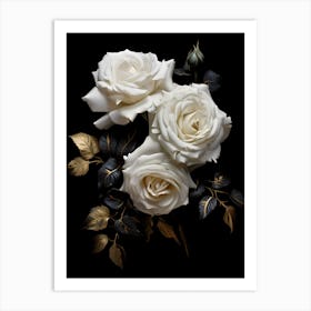 White Roses 2 Art Print