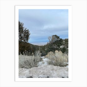 Snowy Landscape Art Print