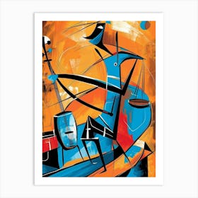 Jazz Musician Art Print