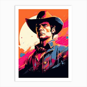 Cowboy art 4 Art Print