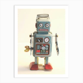 Vintage Robot for kids Art Print