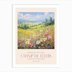 Champ De Fleurs, Floral Art Exhibition 21 Art Print