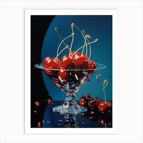 Vintage Cherries Advertisement Style 4 Art Print