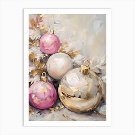 Christmas Ornaments 12 Art Print