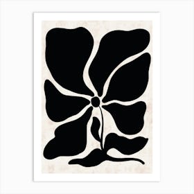 Black And White Flower Art Print