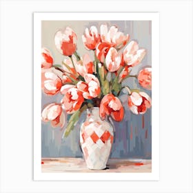 Bleeding Heart Flower Still Life Painting 3 Dreamy Art Print