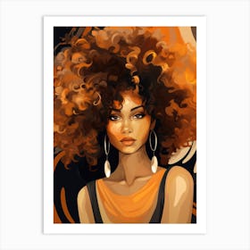 Afro Girl 14 Art Print