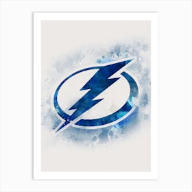 Tampa Bay Lightning Watercolor Art Print