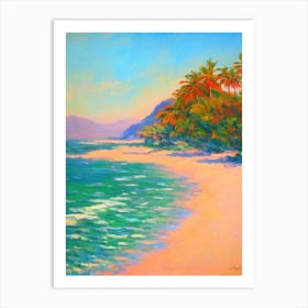 Nha Trang Beach Vietnam Monet Style Art Print