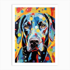 Dog Geometric Pop Art Inspired Art Print