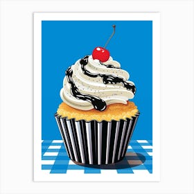 Cupcake With Frosting Pop Art Inspired 4 Art Print