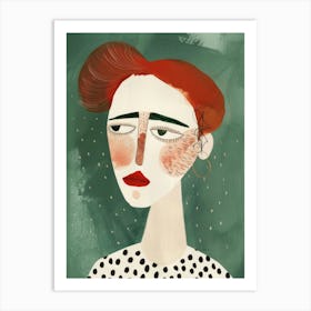 Red Haired Girl 3 Art Print