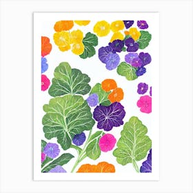 Collard Greens Marker vegetable Art Print