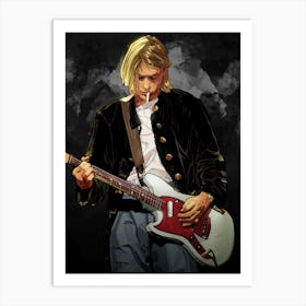 Kurt Cobain Nirvana Art Print