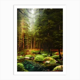 Mossy Forest 7 Art Print