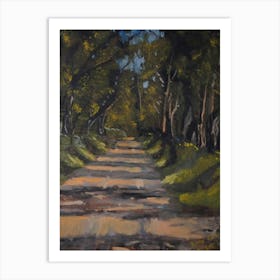 Road In The Woods Art Print