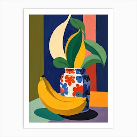 Banana In A Vase Art Print