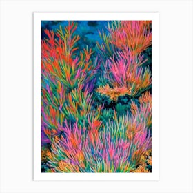 Acropora Cytherea  2vibrant Painting Art Print