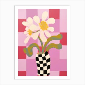 Orchids Flower Vase 4 Art Print