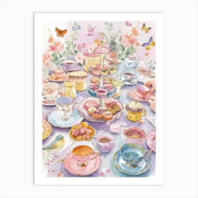 Tea Party 1 Art Print