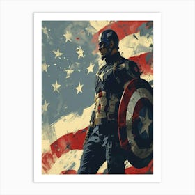 Captain America Art Print