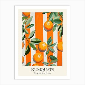 Marche Aux Fruits Kumquats Fruit Summer Illustration 2 Art Print