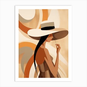 Lady In A Hat Art Print