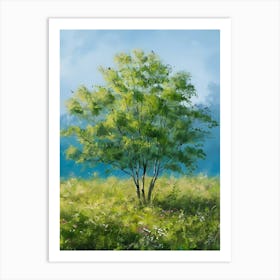 Tree In The Meadow 1 Art Print