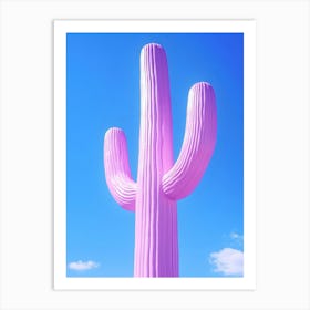 Pink Cactus 4 Art Print